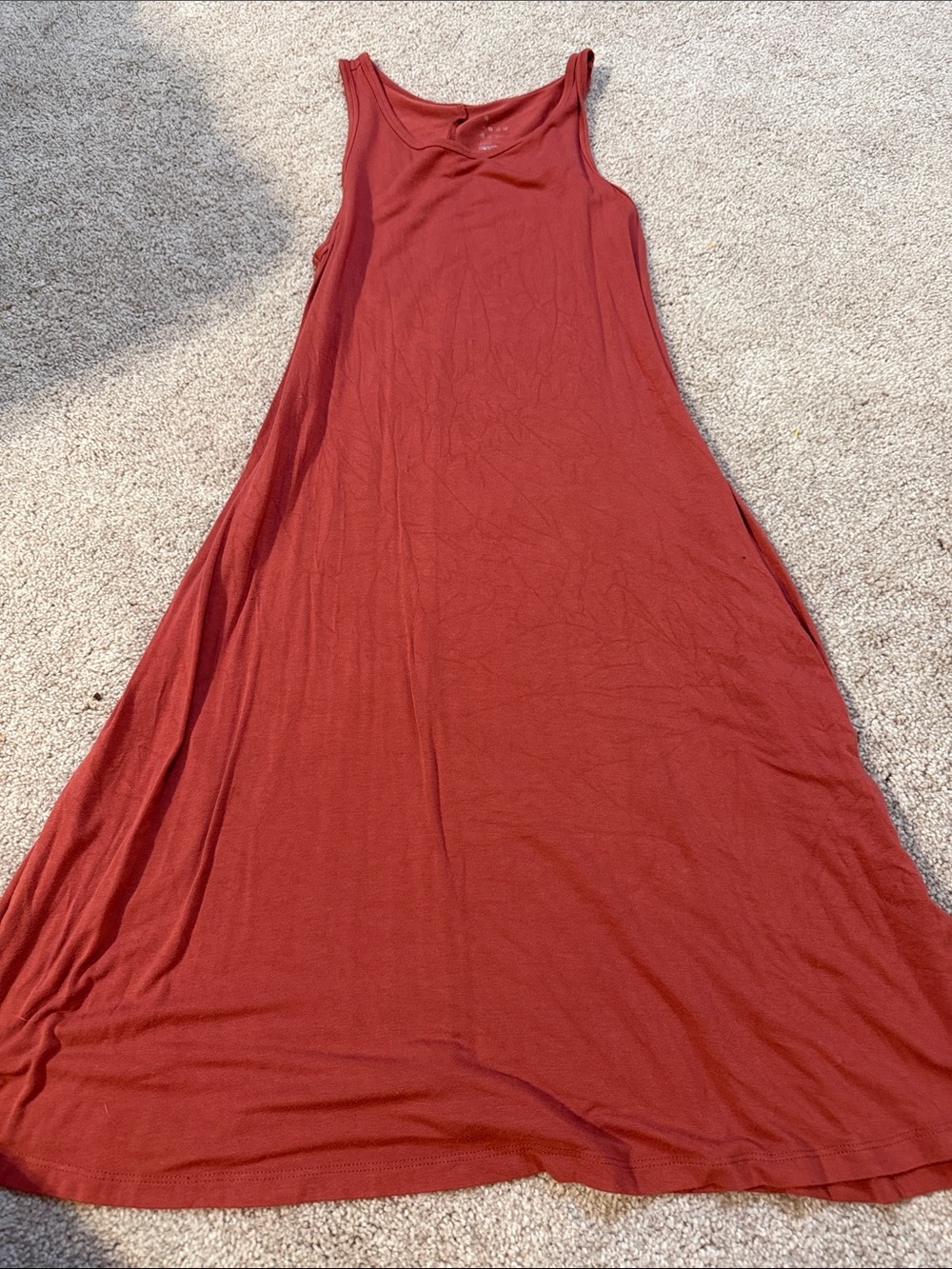 a new day Sleeveless Maxi Dress in Rust Red